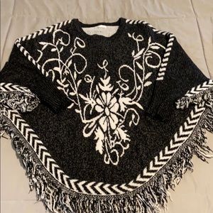 Sweater poncho